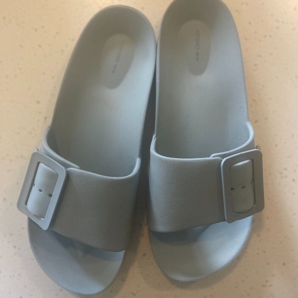 Oysho Blue Slippers - Size 9